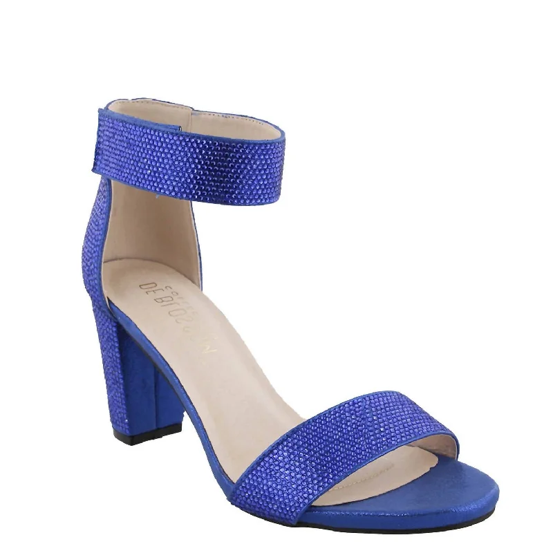 Durable Fashion Picks Women's Nicky-4 Royal Shimmer Heel In Blue