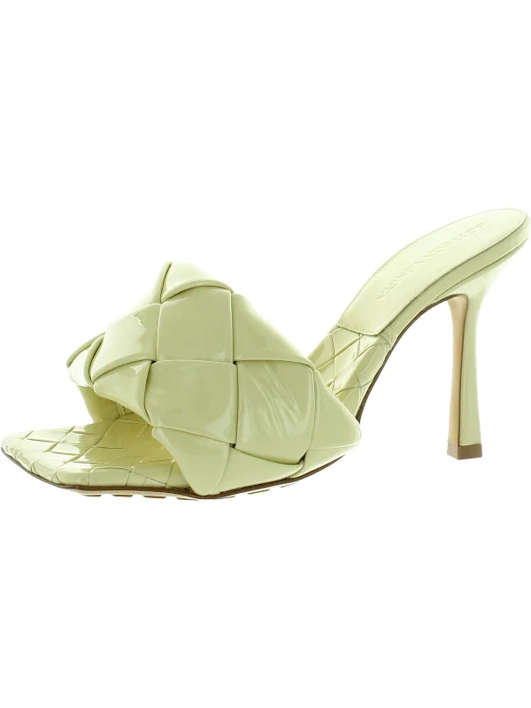 Early Bird Offer Womens Patent Leather Woven Pumps