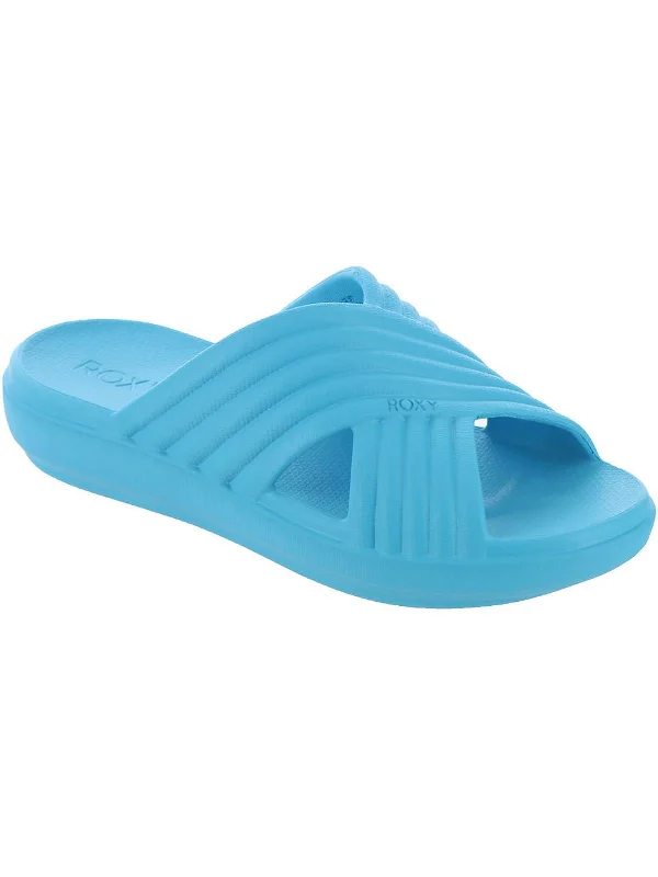 Contemporary Casual Deals Womens Slip On Open Toe Slide Sandals