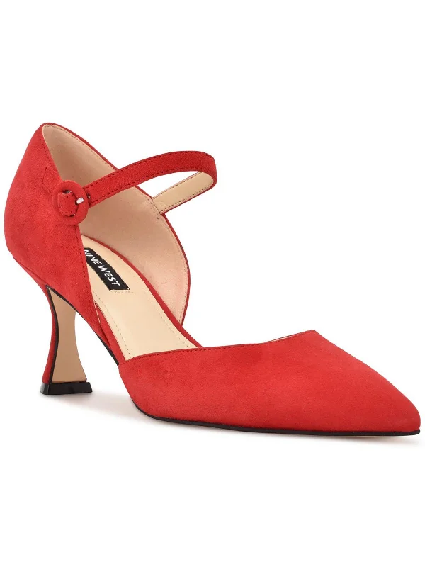Trendy Casual Shoes Offer Womens Suede Ankle Strap Pumps