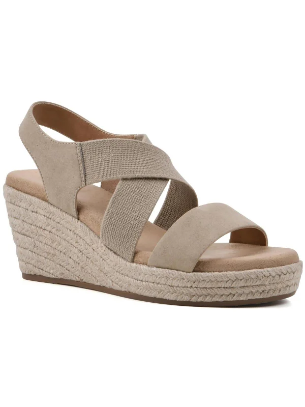 Fashion Forward, Function First YANDA Womens Comfort Insole Faux Suede Wedge Sandals