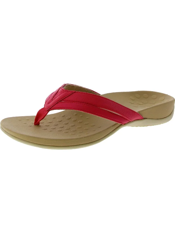 Don't Miss Out Yoko Womens Faux Leather Thong Flip-Flops