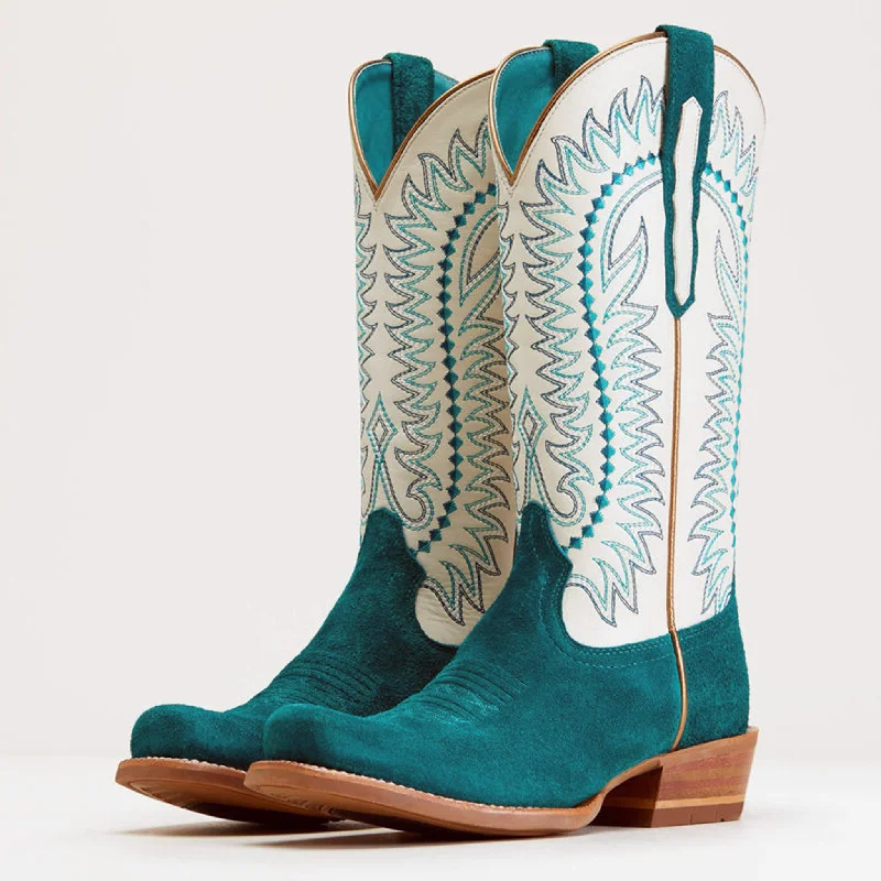Hot Sale Ariat Women's Ancient Turquoise Roughout Boots