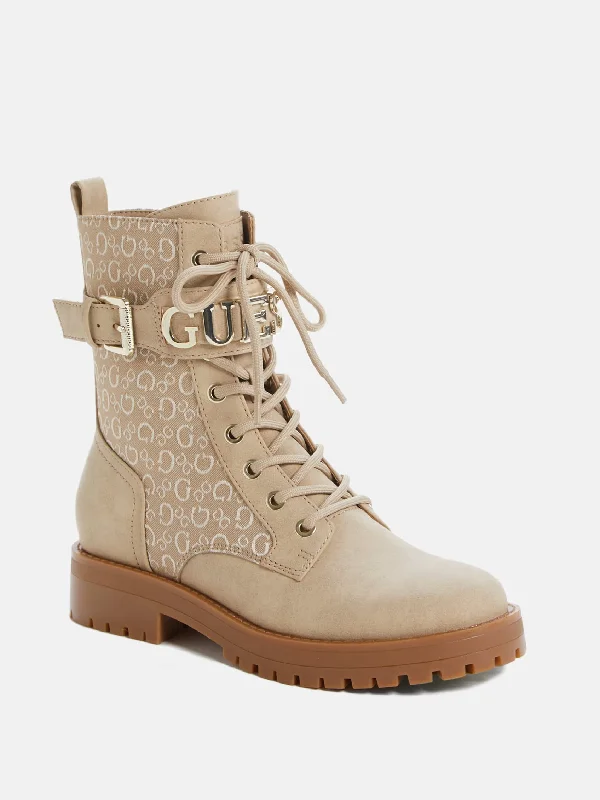 Fashionable Everyday Shoes Avarry Logo Utility Booties