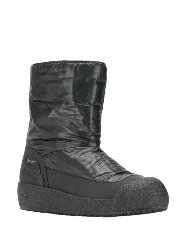 Unleash Your Style Bally Cuper Men's Dark Blue Curling Shearling-Lined Boots Size 8