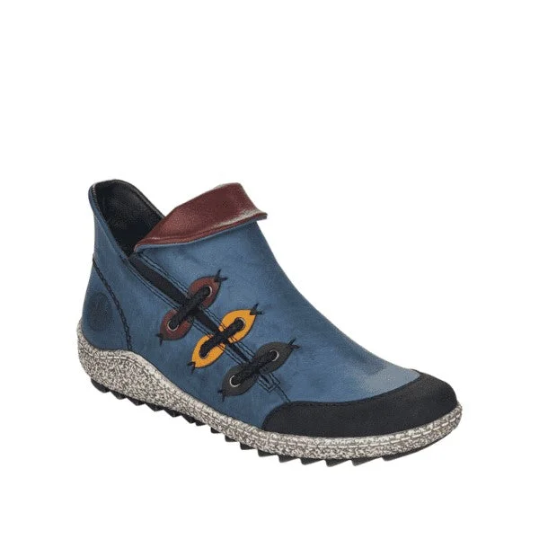 Cool Prices Blue/Black Zip On Short Bootie
