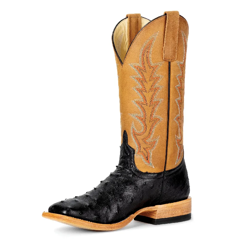 Cool Prices Anderson Bean Women's Black Full Quill Ostrich/Honey Top