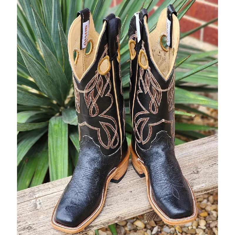 Unbeatable Deals Olathe Black Smooth Ostrich Boots