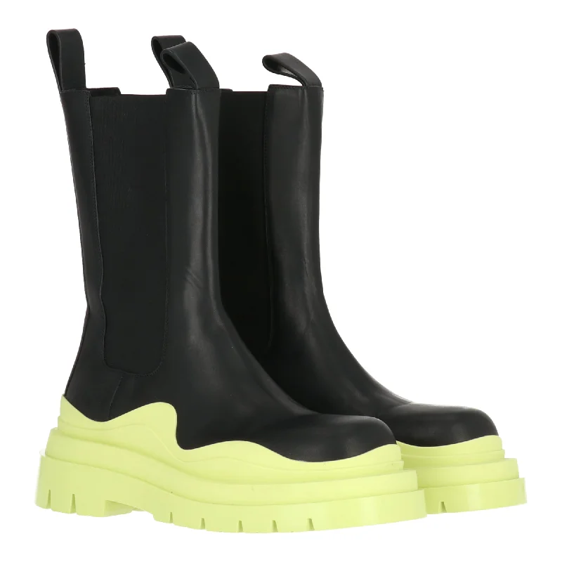 Limited Time Bottega Veneta Womens Black/Green Boot