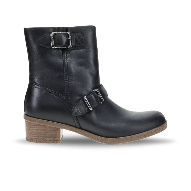 Women's Foot-Friendly Shoes Dansko Women's Delphine - Black Waterproof Burnished