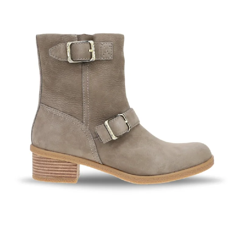Women's Trendy Boots Dansko Women's Delphine - Stone Waterproof Nubuck