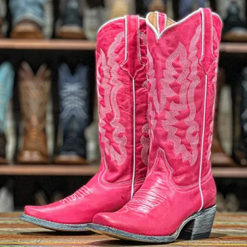 Limited Styles Tanner Mark Women's Dolly Solid Pink Boots