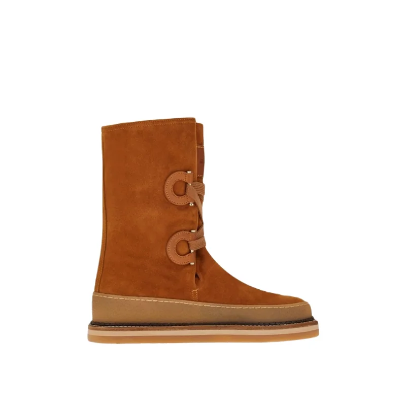 Premium Style Offers Ferragamo Celeno Women's Boots Brown