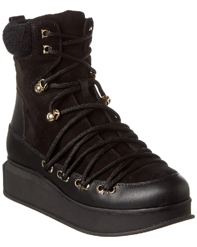 Comfortable Shoes Promotion Ferragamo Suede & Leather Boot