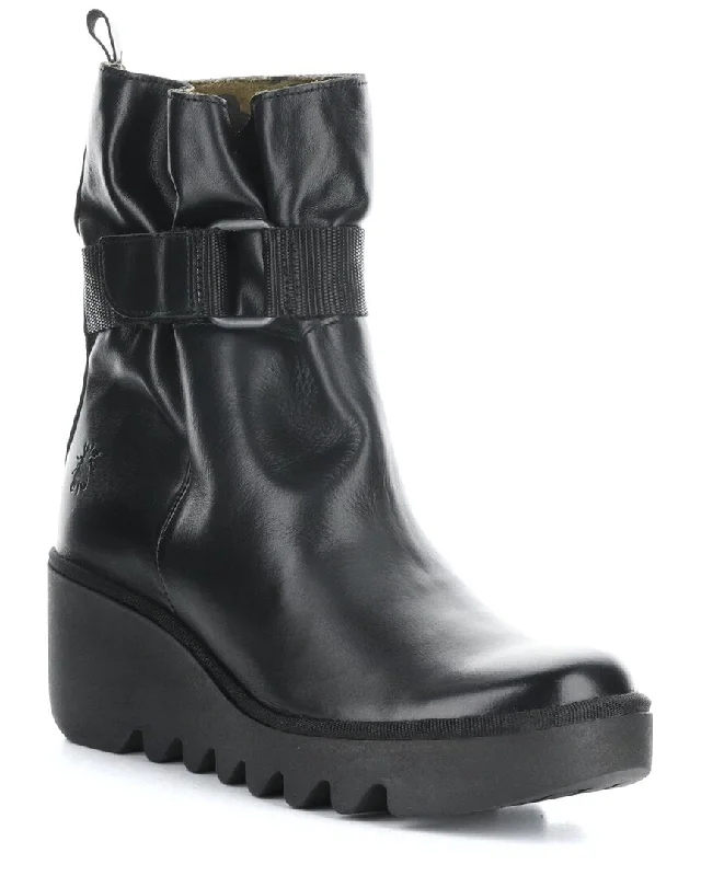Women's Soft Sole Shoes Fly London Blit Leather Boot