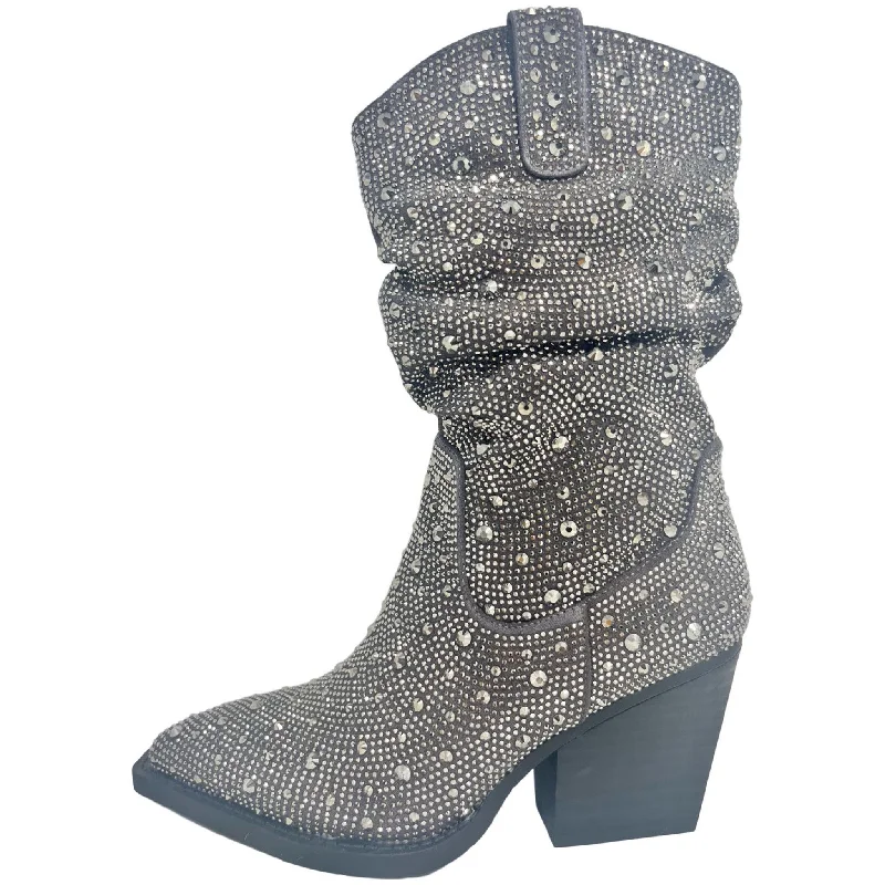 Comfort Meets Fashion Very G Women's Grey Sparkle Kady Slouch