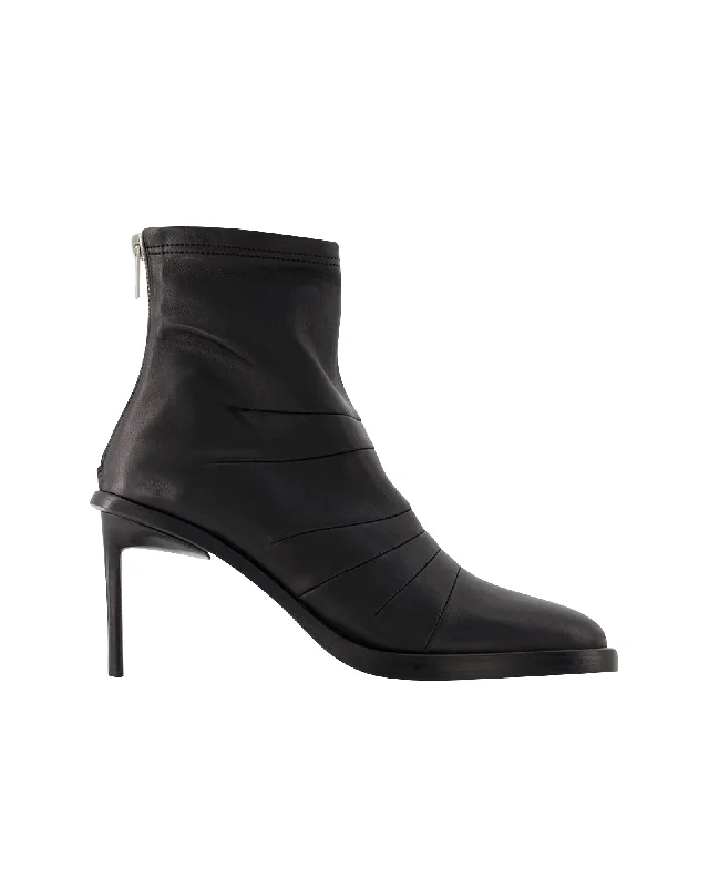 New Season Fashion Preview Hedy Ankle Boots - Ann Demeulemeester - Leather - Black