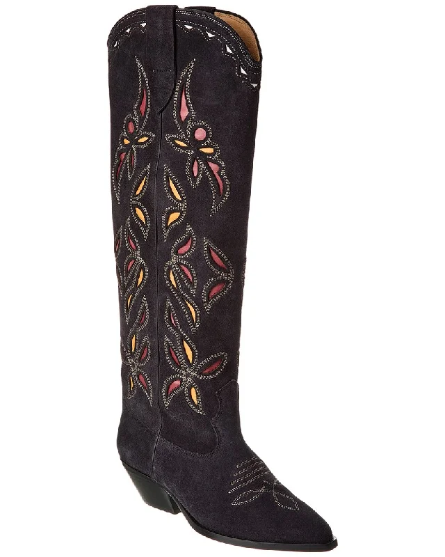 Special Offer For You Isabel Marant Denvee Suede Knee-High Boot