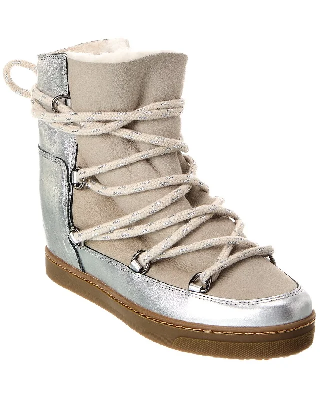 Comfortable Chic Isabel Marant Nowles Leather Snow Boot