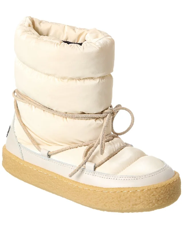 Exclusive Fashion Deals Isabel Marant Zimlee Nylon & Leather Snow Boot