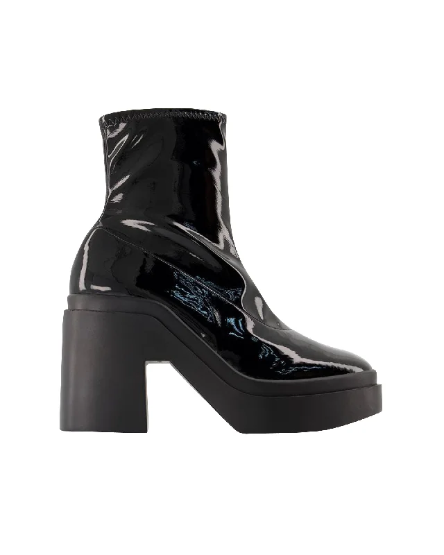 Bid Farewell To The Old Season Ninav Ankle Bo - Clergerie - Pvc - Noir