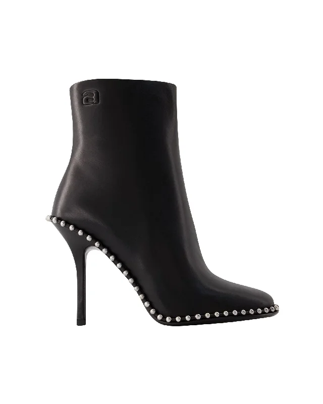 Trend Forward Threads Nova 105 Ankle Boots - Alexander Wang - Leather - Black