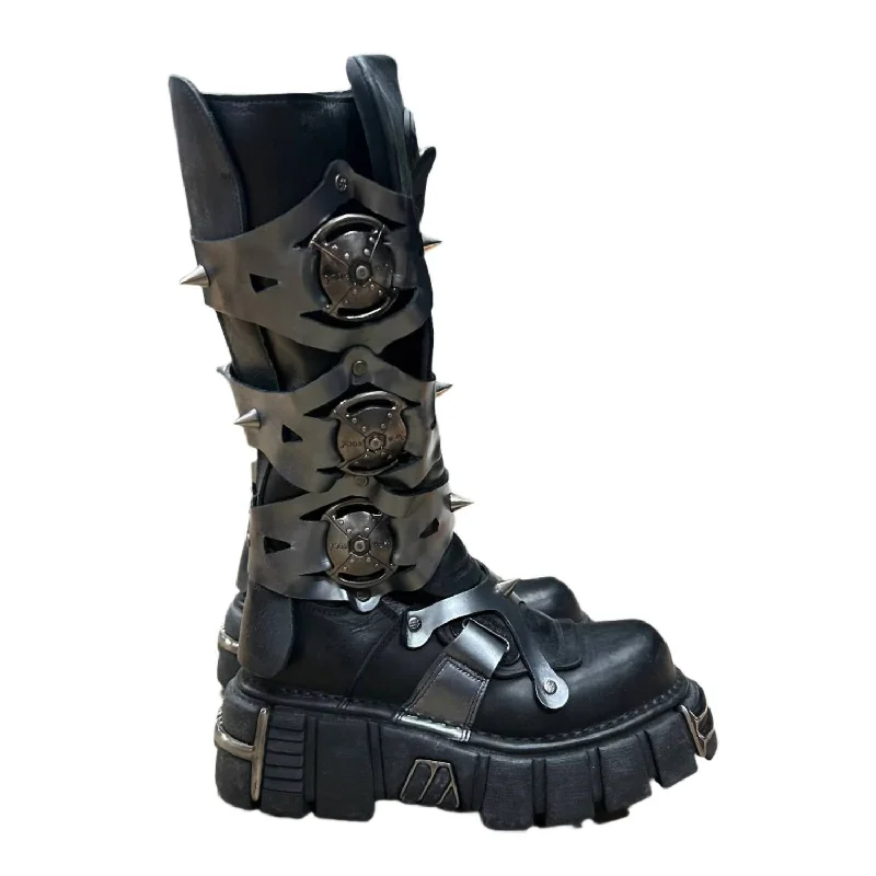 Must Haves Punk High Boots In Black