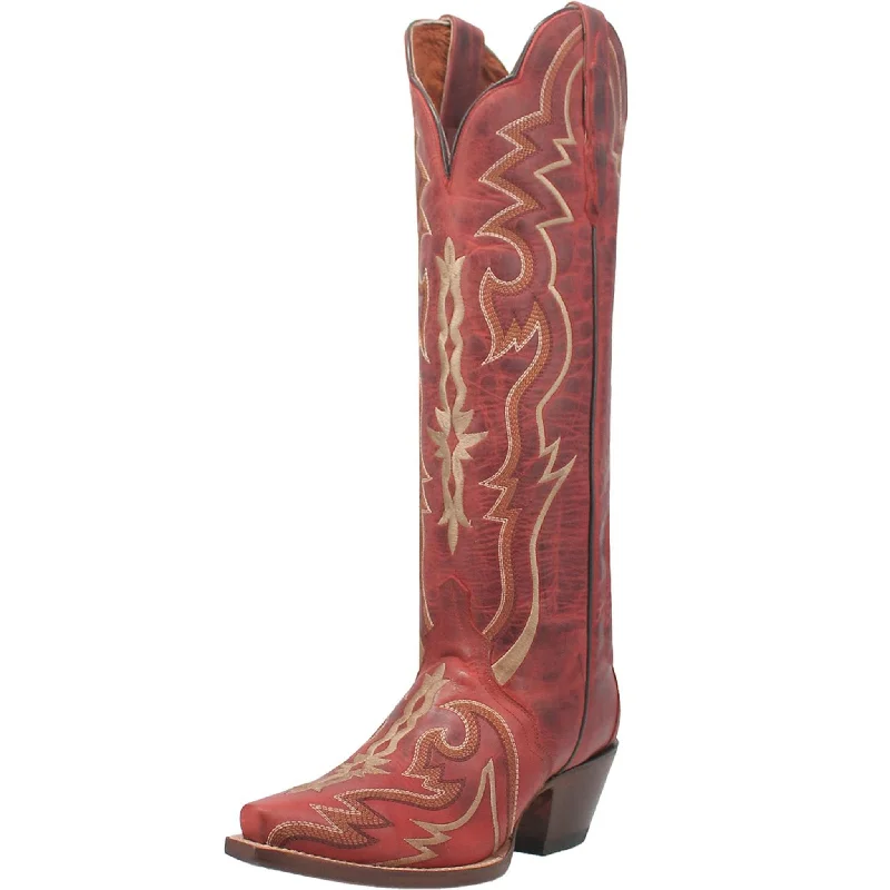 Stylish Statements Dan Post Women's Red 16" Snip Toe