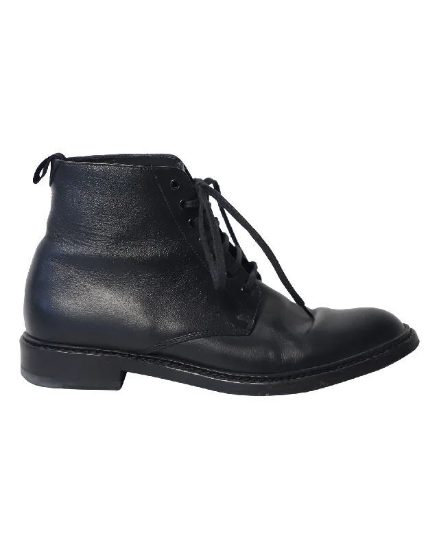 Best Sellers Saint Laurent Army Lace-Up Boots in Black Leather