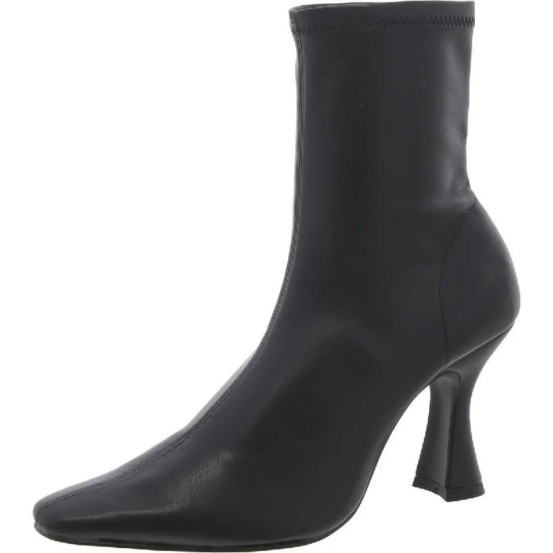 Exclusive Discounts Saintly Womens Faux Leather Pull-On Ankle Boots