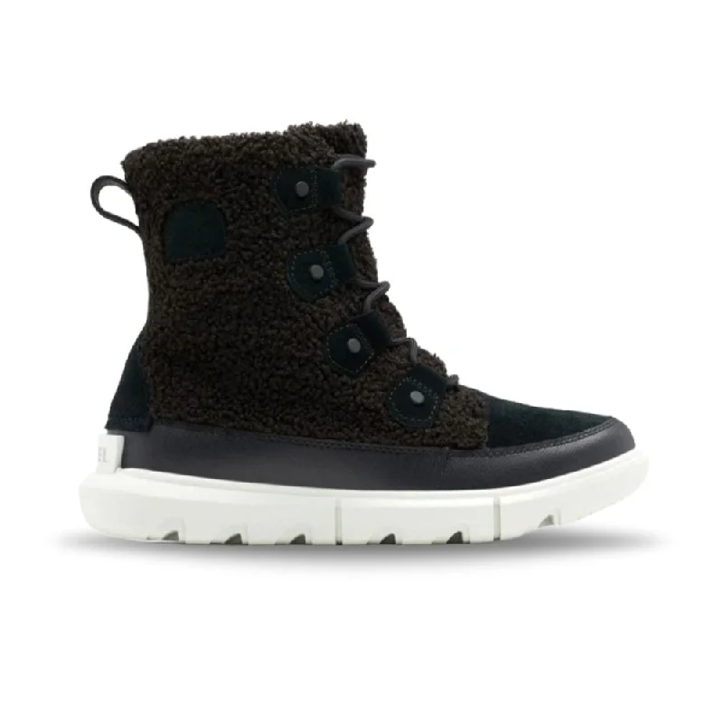 Breathable Shoes Sorel Women's Explorer II Joan Cozy - Black/Tea Light