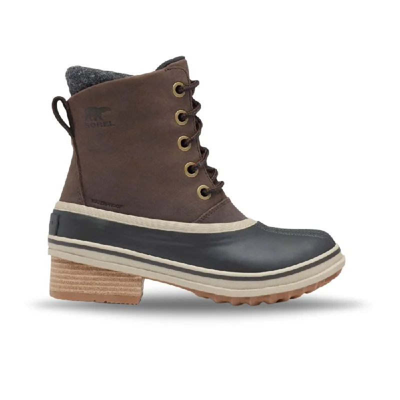 Fashionable Casual Loafers Sorel Women's Slimpack III Lace - Blackened Brown