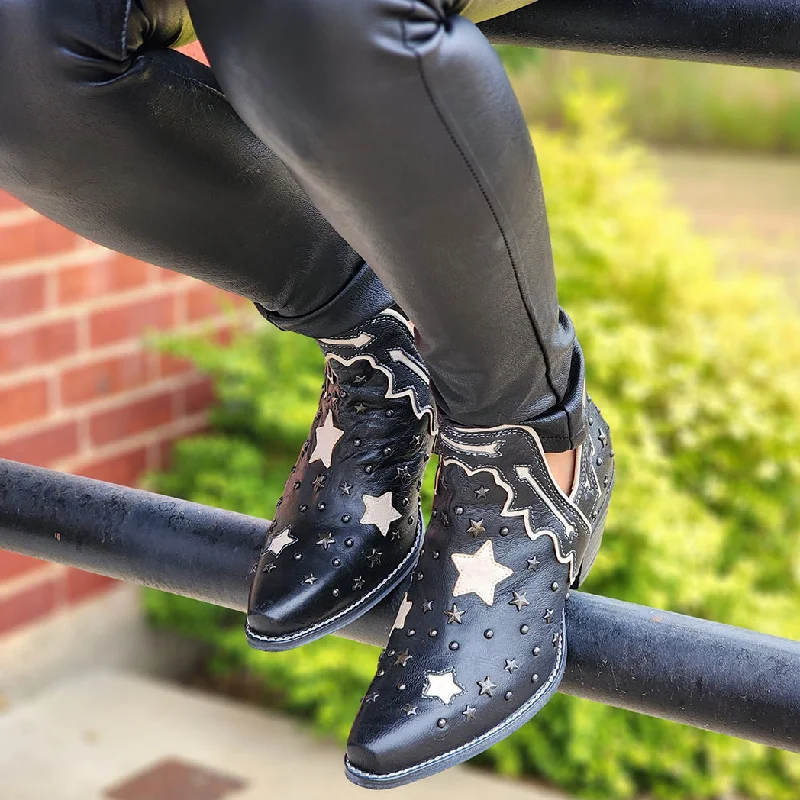 Women's Trendy Boots Lone Star Sky Split-top Leather Booties