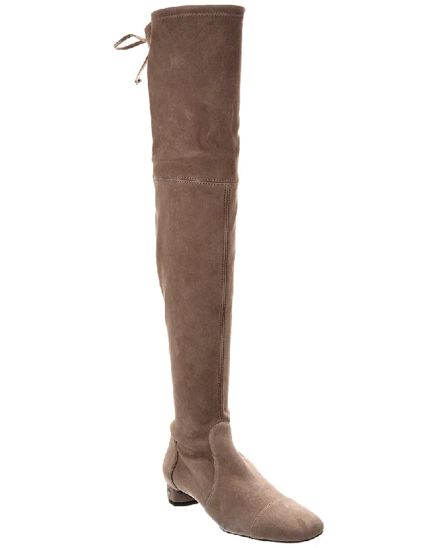 Non-Slip Shoes Stuart Weitzman Bridget City Suede Over-The-Knee Boot