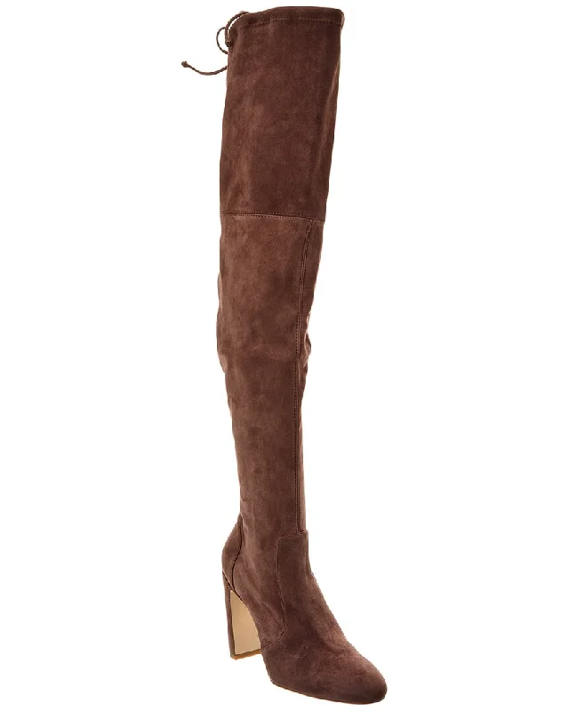 Modern Fashion Loafers Stuart Weitzman Vidaland 100 Suede Over-The-Knee Boot