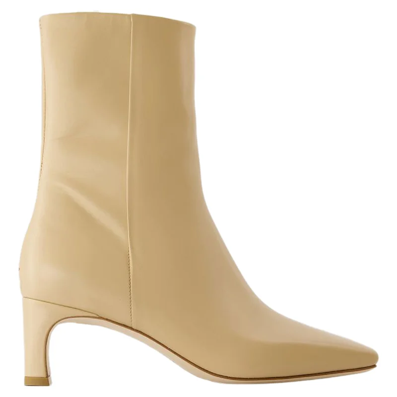 Weekend Exclusive Tabitha Ankle Boots - Aeyde - Leather - Latte