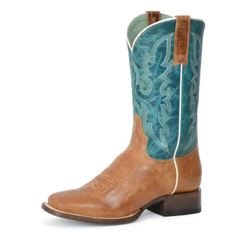 Flirty Fashion Discounts Roper Women's Tan/Turquoise Maeve Boots