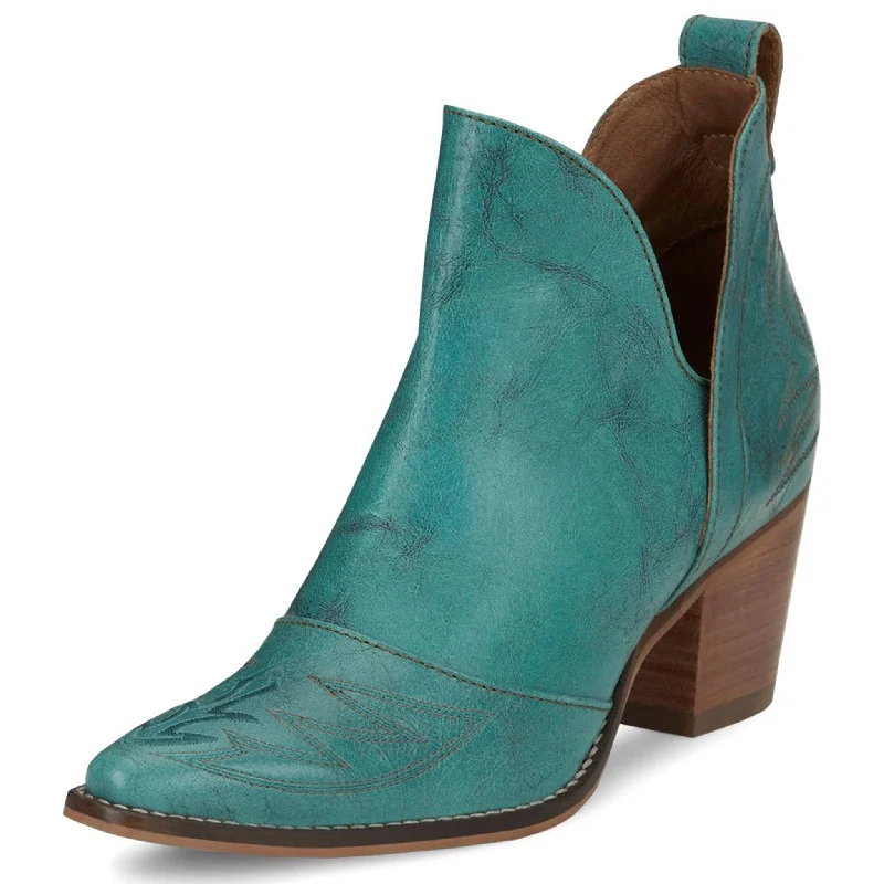 Statement Footwear Discount Nocona Women's Snip Toe Turquoise Micki Bootie