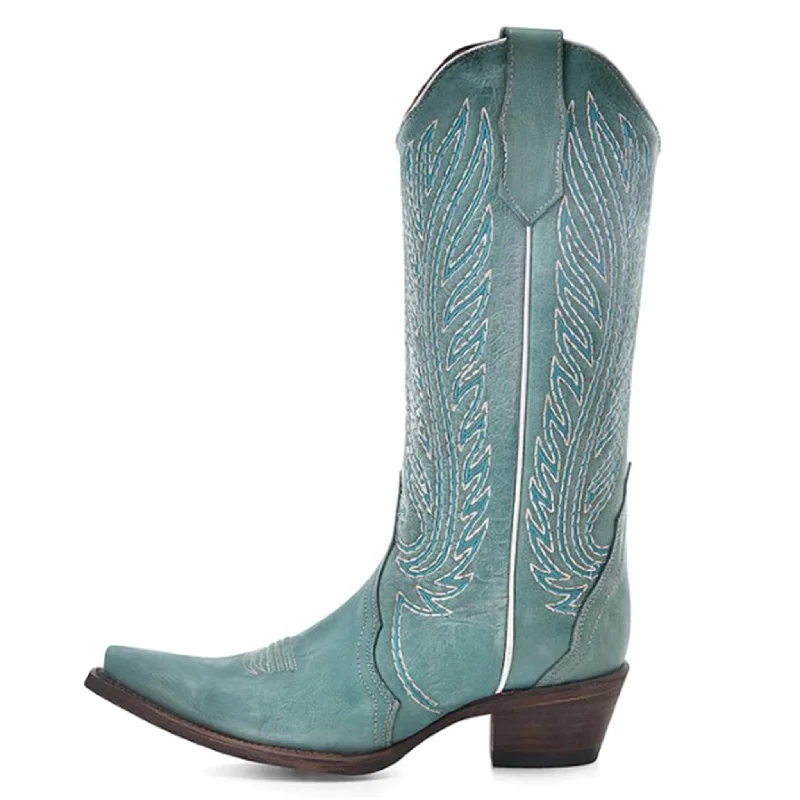 Luxury Casual Deals Corral Women's Turquoise Embroidered Western Boots