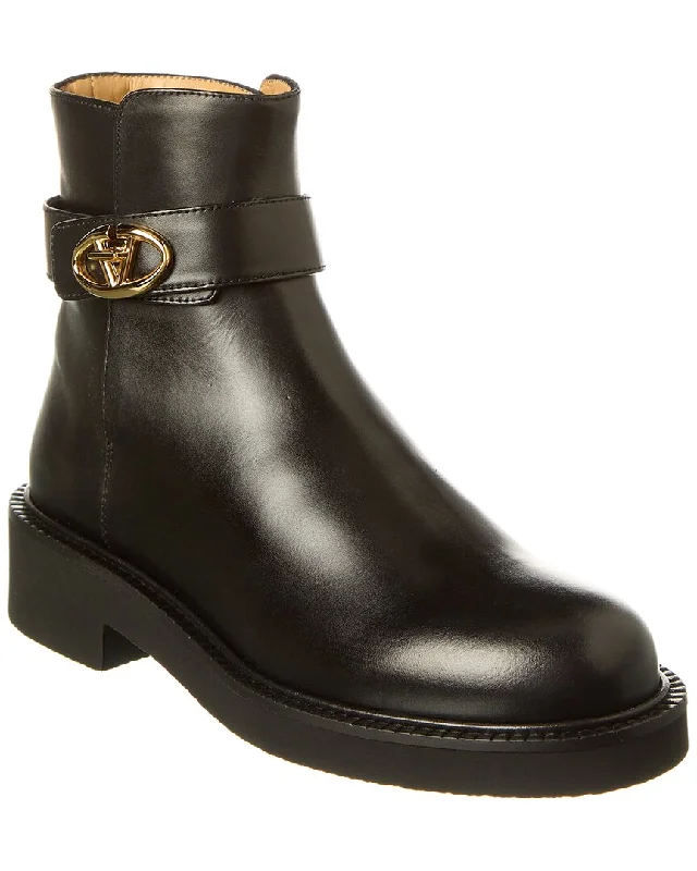 Flash Sale, Don't Miss Valentino VLogo Signature Leather Boot