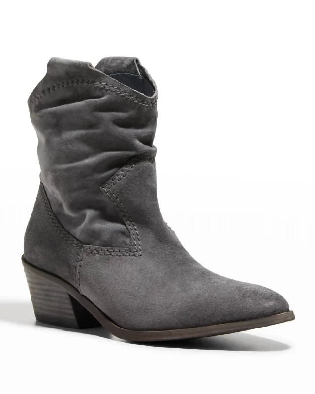 Fashion Forward Women's Arkansas Boots In Storm Velour
