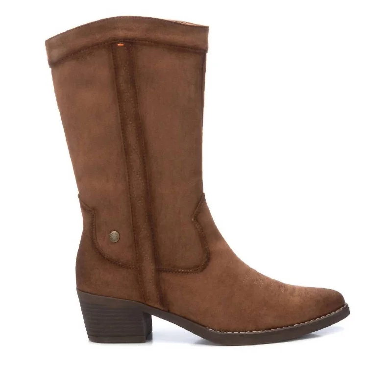 Flash Sale Women's Italian Western Boots In Camel