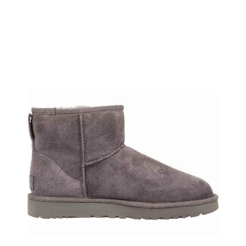 Chic Style Women's Shoes UGG CLASSIC MINI II Slip On Sheepskin Ankle Boots 1016222 GREY Chic Style Women's Shoes UGG CLASSIC MINI II Slip On Sheepskin Ankle Boots 1016222 GREY