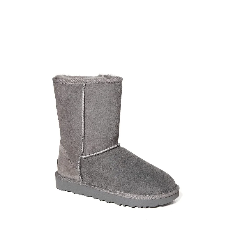 Latest Trends Women's Shoes UGG CLASSIC SHORT II Mid-Calf Sheepskin Boots 1016223 GREY Latest Trends Women's Shoes UGG CLASSIC SHORT II Mid-Calf Sheepskin Boots 1016223 GREY