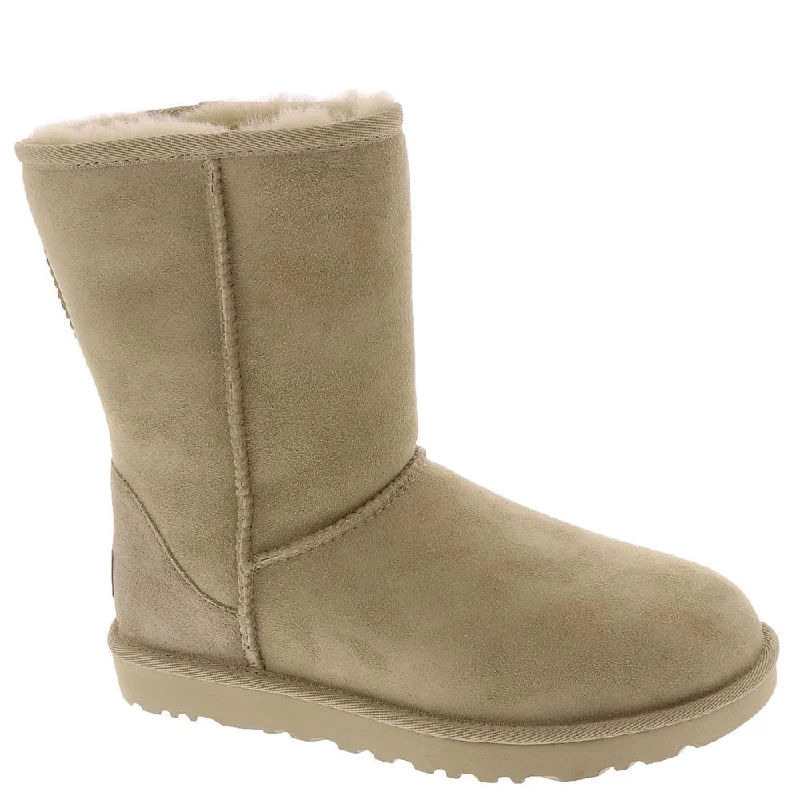Day To Night Styles Women's Shoes UGG CLASSIC SHORT II Mid-Calf Sheepskin Boots 1016223 MUSTARD SEED Day To Night Styles Women's Shoes UGG CLASSIC SHORT II Mid-Calf Sheepskin Boots 1016223 MUSTARD SEED