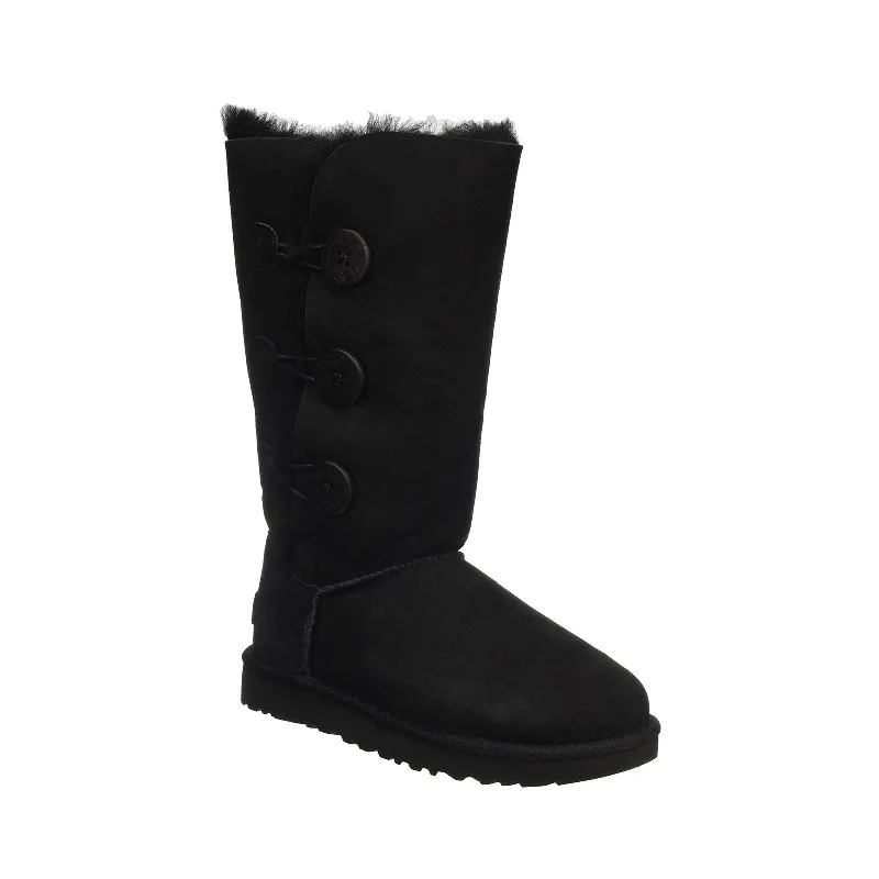 Mega Sale Women's Shoes UGG BAILEY BUTTON TRIPLET Suede & Sheepskin Boots 1016227 BLACK Mega Sale Women's Shoes UGG BAILEY BUTTON TRIPLET Suede & Sheepskin Boots 1016227 BLACK