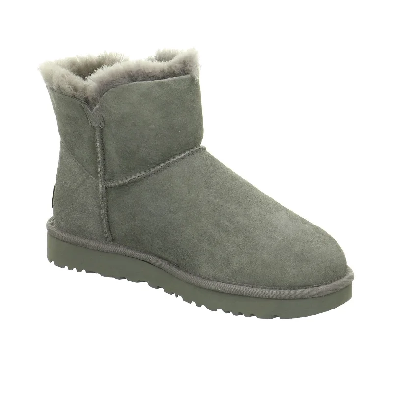 Modern Fashion Loafers Women's Shoes UGG MINI BAILEY BUTTON II Suede & Sheepskin Boots 1016422 GREY Modern Fashion Loafers Women's Shoes UGG MINI BAILEY BUTTON II Suede & Sheepskin Boots 1016422 GREY