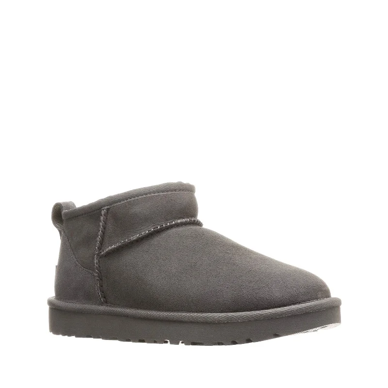 Designer Casual Shoes Women's Shoes UGG CLASSIC ULTRA MINI Sheepskin Ankle Boots 1116109 GREY Designer Casual Shoes Women's Shoes UGG CLASSIC ULTRA MINI Sheepskin Ankle Boots 1116109 GREY