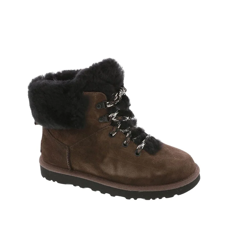 Valentine's Special Women's Shoes UGG CLASSIC MINI ALPINE LACE Ankle Boot 1130558 BURNT CEDAR Valentine's Special Women's Shoes UGG CLASSIC MINI ALPINE LACE Ankle Boot 1130558 BURNT CEDAR