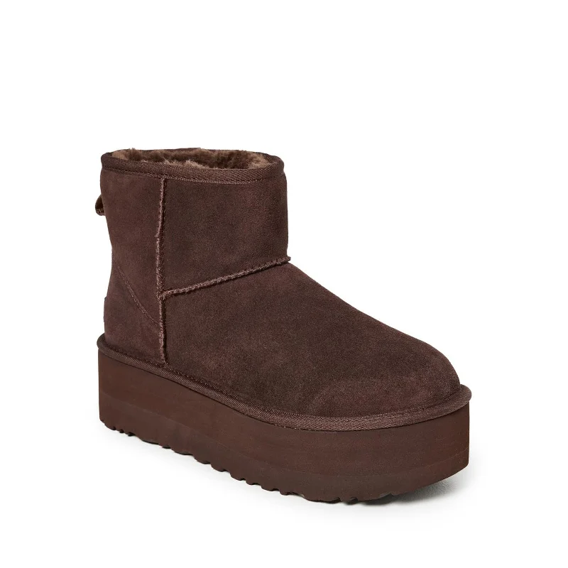 Style Upgrade Women's Shoes UGG CLASSIC MINI PLATFORM Sheepskin Ankle Boot 1134991 BURNT CEDAR Style Upgrade Women's Shoes UGG CLASSIC MINI PLATFORM Sheepskin Ankle Boot 1134991 BURNT CEDAR